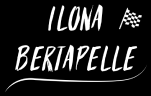 Logo Ilona Bertapelle en blanc